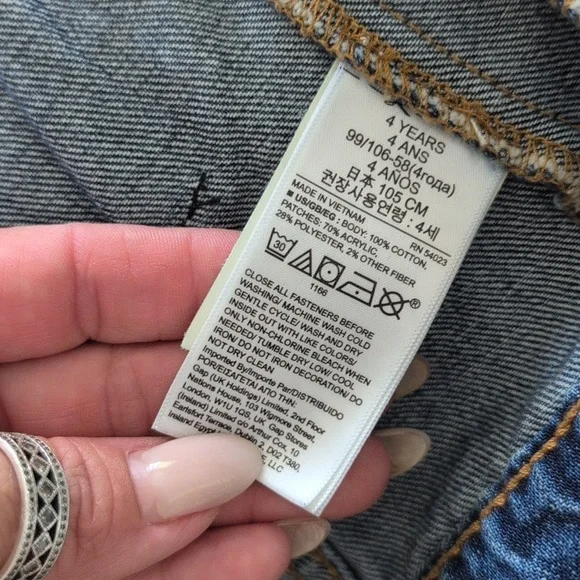 Gap Disney Kids Jean Jacket - Dark Blue - Picture 8 of 8